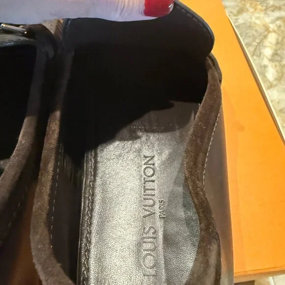 LV Monogram Leather Drivers